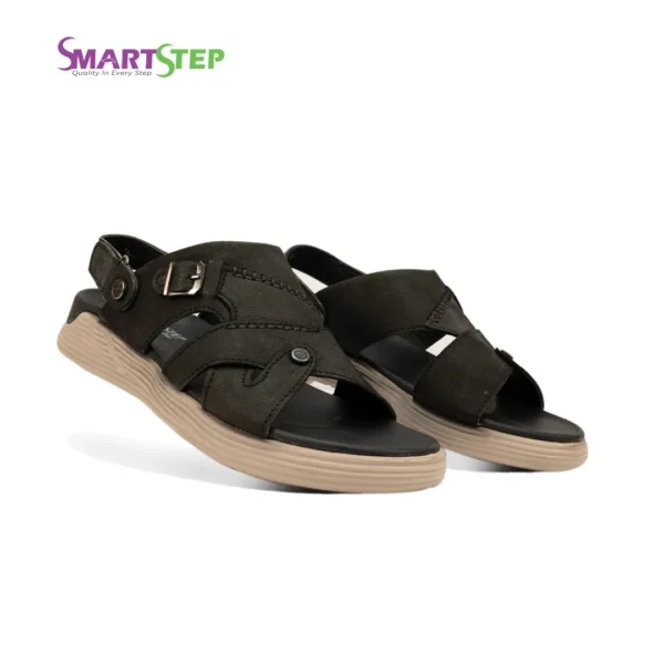 SmartStep Belted 2 part Sandls Black - Image 3
